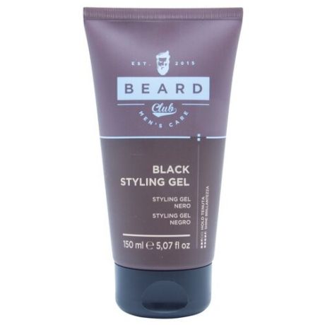 KayPro Beard Club черный гель для укладки Black Styling Gel, 150 мл