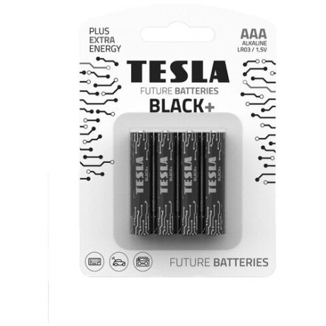 Батарейка TESLA Black+ AAA, 4 шт.