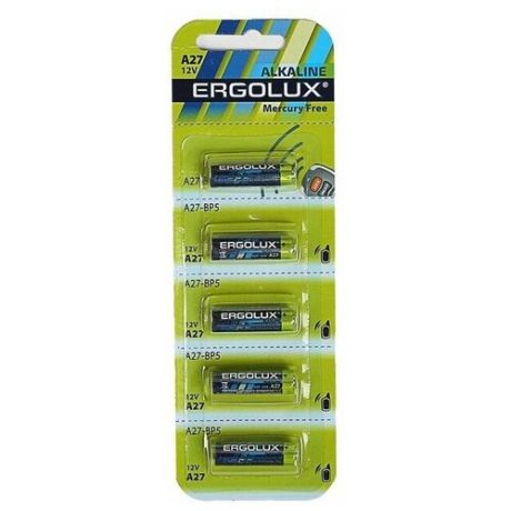 Батарейка Ergolux Alkaline LR23A, 5 шт.