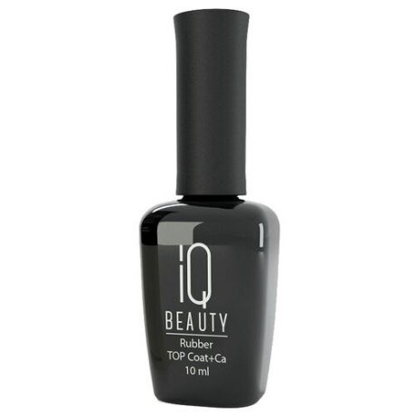 IQ BEAUTY Верхнее покрытие Rubber Top Coat + Ca Velour Effect, прозрачный, 10 мл