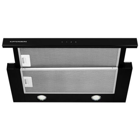 Встраиваемая вытяжка Kuppersberg SLIMLUX S 60 GB, цвет корпуса черный, цвет окантовки/панели черный