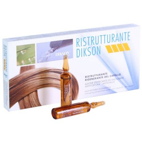 Dikson Ristrutturante восстанавливающий комплекс для волос, 12 мл, 12 шт.