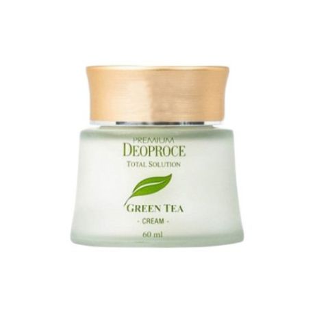 Deoproce Premium Green Tea Total Solution Cream Увлажняющий крем для лица с экстрактом зелёного чая, 100 мл