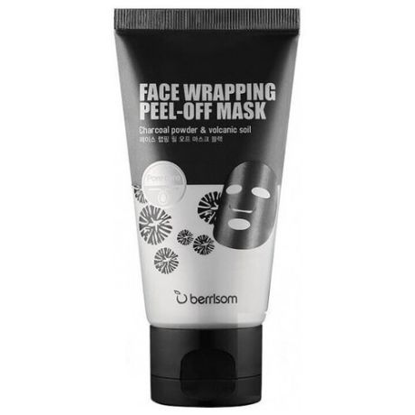Berrisom Face Wrapping Peel Off Pack Black маска-пленка очищающая, 50 мл