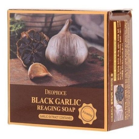 Deoproce мыло с экстрактом черного чеснока Deoproce Soap Black Garlic, 100 г
