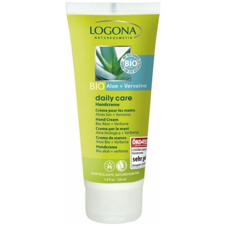 Logona Крем для рук Bio aloe + verveine, 100 мл