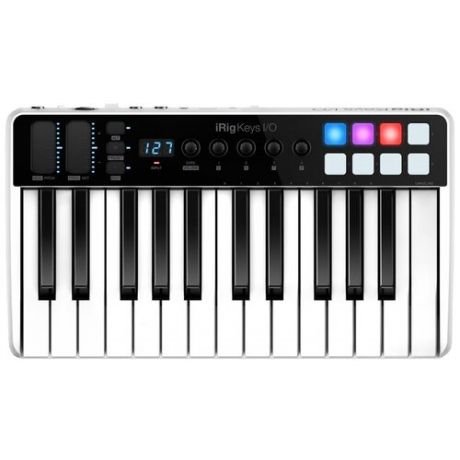 MIDI-клавиатура IK Multimedia iRig Keys I/O 25 черный/белый