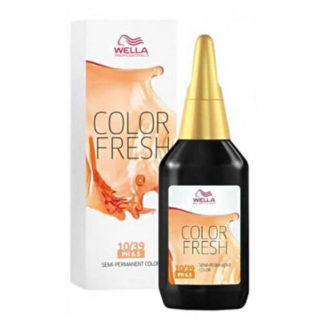 Средство Wella Professionals краска Color Fresh полуперманентная, оттенок 10/39 шампань, 75 мл