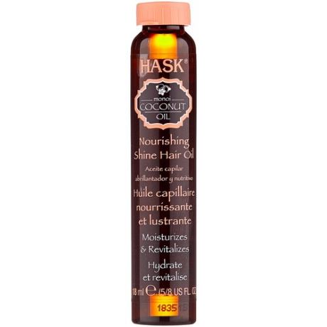 Hask Monoi Coconut Oil Питательное масло-блеск для волос, 18 мл