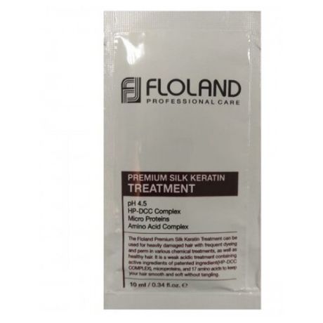Floland Маска-бальзам для волос восстанавливающая с кератином Premium Silk Keratin Treatment, 530 мл