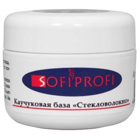 Sofiprofi Базовое покрытие Каучуковая база стекловолокно, бесцветный, 50 мл