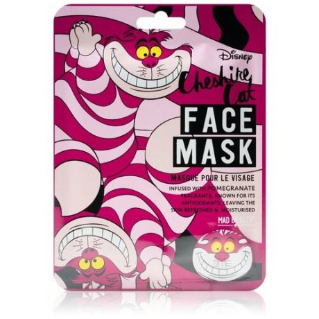 Mad Beauty Disney Cheshire Cat тканевая маска с экстрактом граната, 31 г