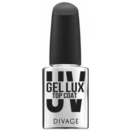 DIVAGE Верхнее покрытие UV Gel Lux Top Coat, прозрачный, 12 мл