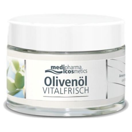 Medipharma cosmetics Olivenol Vitalfrisch Nachtpflege plus Q10 Creme Ночной крем для лица Оливенол, 50 мл