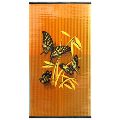 Инфракрасный обогреватель Бархатный сезон Бабочки желтые на оранжевом, желтый/оранжевый