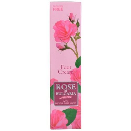 Rose of Bulgaria Крем для ног с розовой водой 75 мл