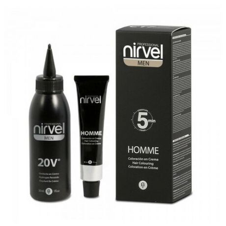 Nirvel Homme полуперманентный краситель для мужчин, G7 светло-серый