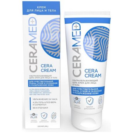 Ceramed Крем для тела Cera-cream увлажняющий, 100 мл