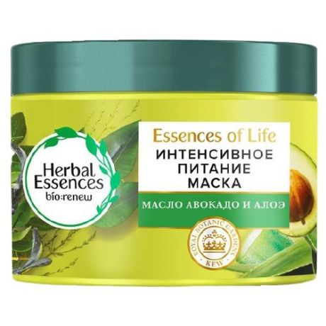 Herbal Essences Essences of Life Mаска для волос Интенсивное питание, 450 мл, банка