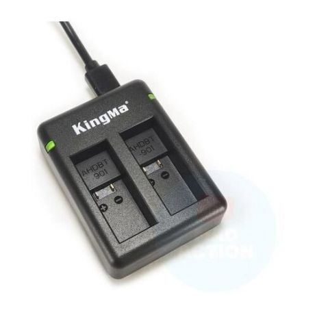 Зарядное устройство Kingma на 2 аккумулятора для GoPro HERO9 Black