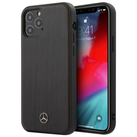 Чехол CG Mobile Mercedes Wood Hard для iPhone 12 Pro Max, цвет "Коричневый полисандр" (MEHCP12LVWOBR)