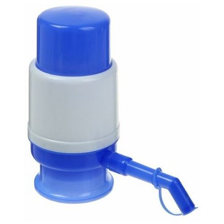Помпа для воды LuazON, механическая, малая, под бутыль от 11 до 19 л, голубая 1430085