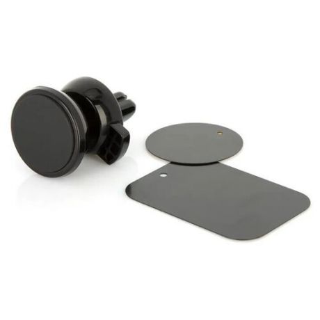 Магнитный держатель для телефона автомобильный с зажимом для телефона в воздуховод, поворот 360 градусов Subini (Черный)