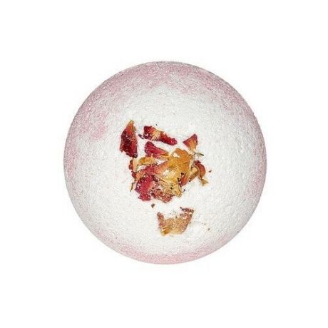 Laboratory Katrin Бурлящий шар для ванн двухцветный с лепестками роз, 130 г