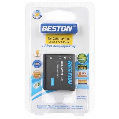Аккумулятор для фотоаппарата CASIO BESTON BST-NP120H, 3.7 В, 600 мАч