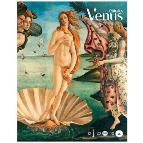 Подарочный набор "Venus": бритва "Venus Breeze" + 2 сменные кассеты + чехол для хранения