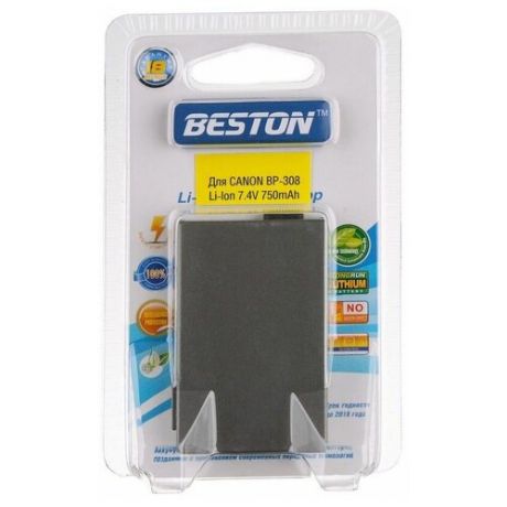 Аккумулятор BESTON для видеокамер Canon BST- BP308, 7.4 В, 750 мАч