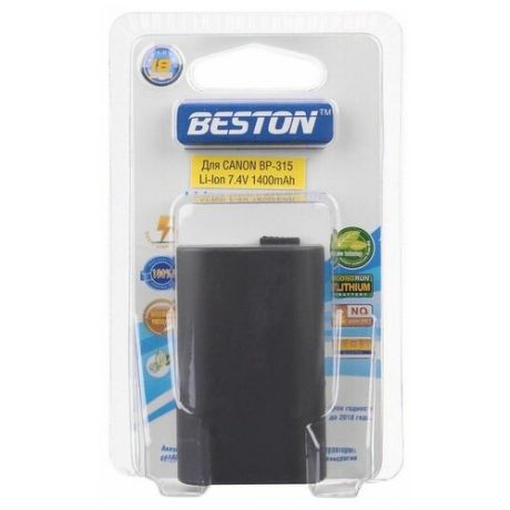Аккумулятор BESTON для видеокамер Canon BST- BP315, 7.4 В, 1400 мАч