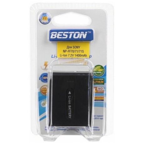 Аккумулятор для фотоаппаратов BESTON SONY BST-NP-FF70/71/71S, 7.2 В, 1400 мАч