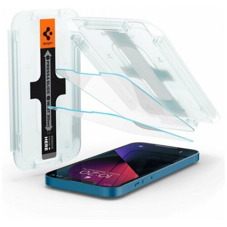 Защитное стекло Spigen Glas.tR EZ Fit Slim 2 Pack AGL03396 для iPhone 13 mini (Clear) 2 стекла в комплекте