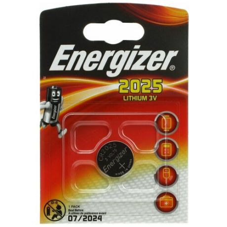 Батарейка Energizer СR2025 3V LITHIUM BL1/10