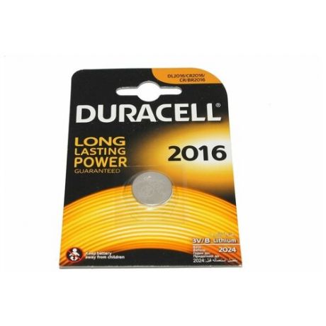 Батарейка DURACELL 2016 BL1/10/100