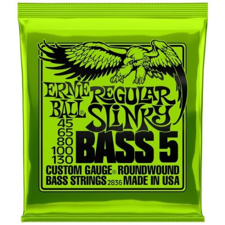 ERNIE BALL 2836 Nickel Wound Slinky Regular 45-130 Струны для 5 струнной бас-гитары
