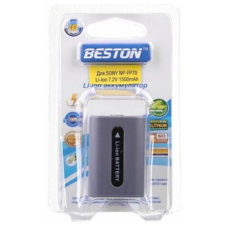 Аккумулятор для видеокамер BESTON SONY BST-NP-FP70, 7.2 В, 1500 мАч