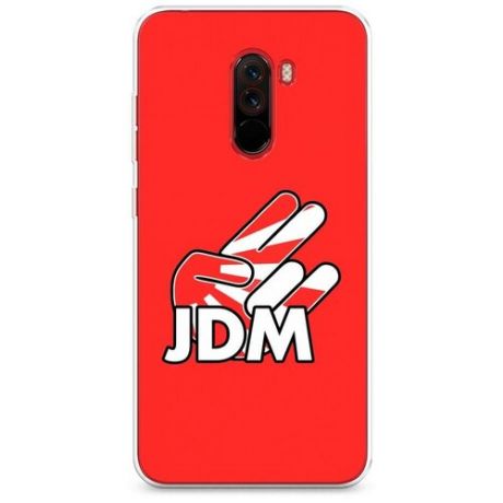 Силиконовый чехол "JDM logo" на Xiaomi Pocophone F1 / Сяоми Покофон F1