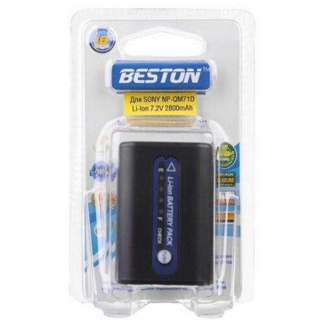 Аккумулятор для видеокамер BESTON SONY BST-NP-QM71D, 7.2 В, 2800 мАч