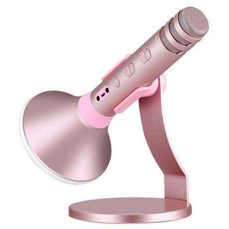 Беспроводной микрофон для караоке Momax K-mic Pro Розовое золото