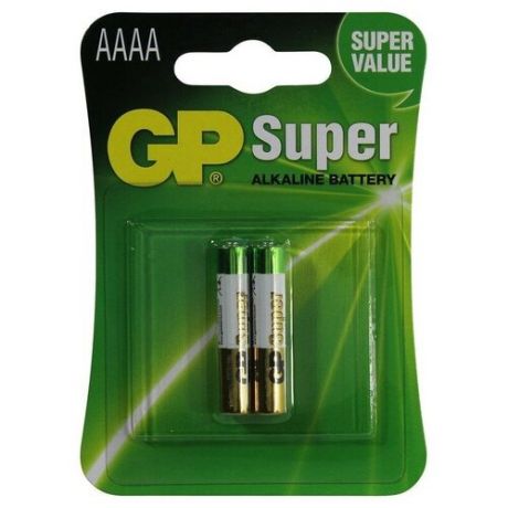 Батарейка AAAA щелочная GP Super 25A-2 (LR8D425) 2 шт