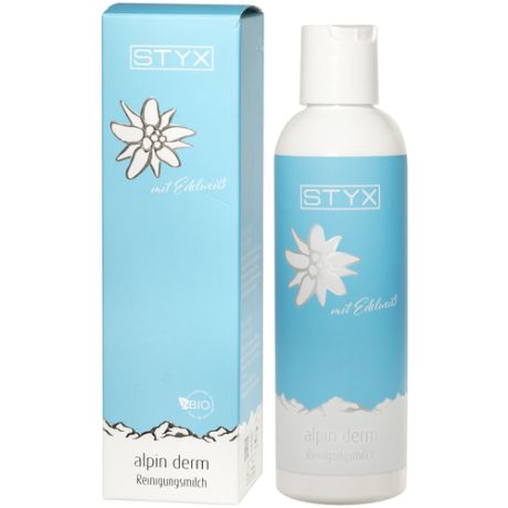 STYX био-молочко для лица Очищение с эдельвейсом Alpin Derm, 200 мл