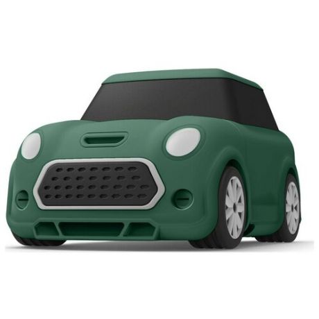 Силиконовый чехол с карабином Elago Mini Car Silicone Hang case для AirPods 1&2, цвет Зеленый (EAP-MINICAR-GR)