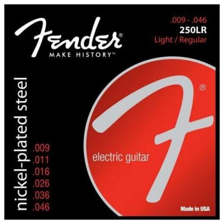 Струны для электрогитары FENDER STRINGS NEW SUPER 250LR NPS BALL END 9-46