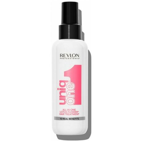 Revlon Uniq One Несмываемая маска-спрей для волос с ароматом Лотоса All in one Lotus Flower Hair Treatment, 150 мл