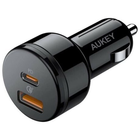 Автомобильное зарядное устройство Aukey 36W USB-C Car Charger, цвет Черный (CC-Y15)