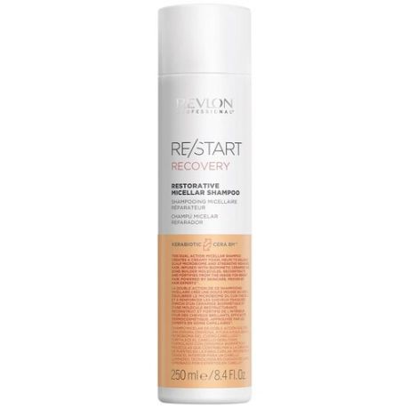 Revlon Professional шампунь Restart Recovery Restorative Micellar для поврежденных волос, 250 мл