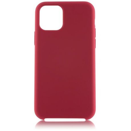 Чехол для Apple iPhone 11 Pro Max Brosco Softrubber темно-красный