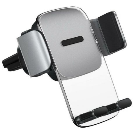 Автомобильный держатель для телефона Baseus Easy Control Clamp Car Mount Holder (Air Outlet Version) Silver (SUYK000112)